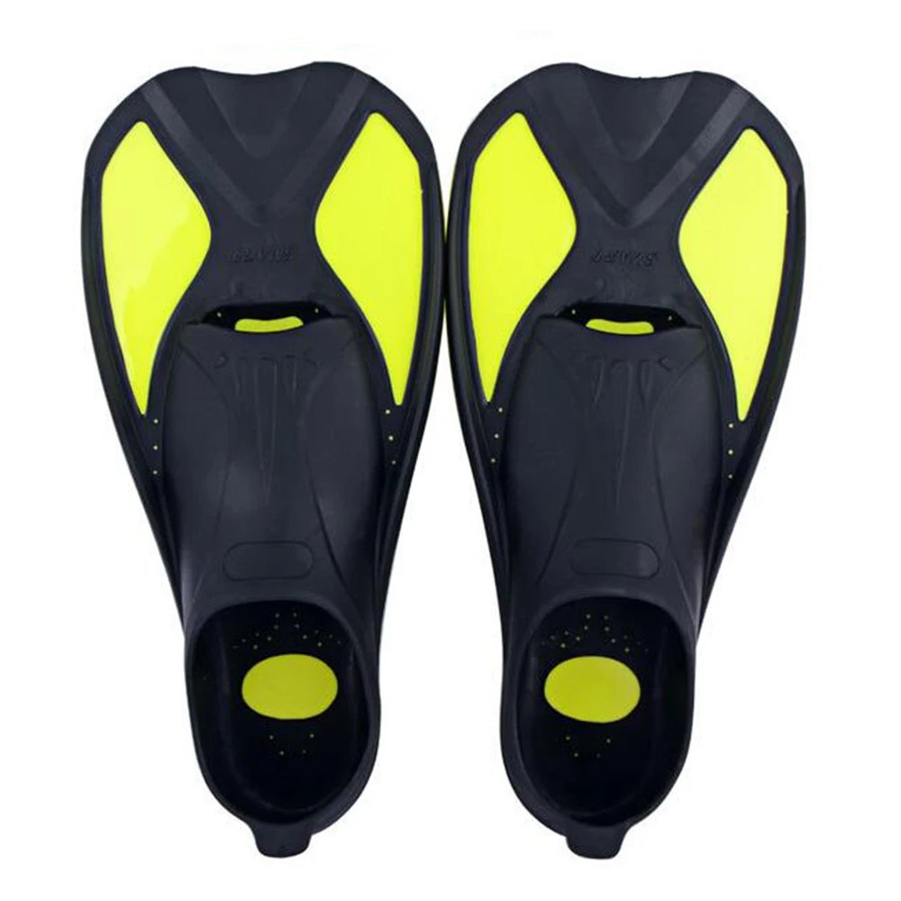 Yellow Snorkeling Diving Swimming Fins Adult/kids Flexible Diving equipment training beginner artifact water Sports - Цвет: Yellow