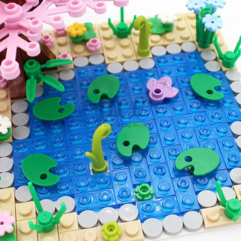 Moc растение трава лотос лист пруд вид Сделай Сам создание строительных блоков