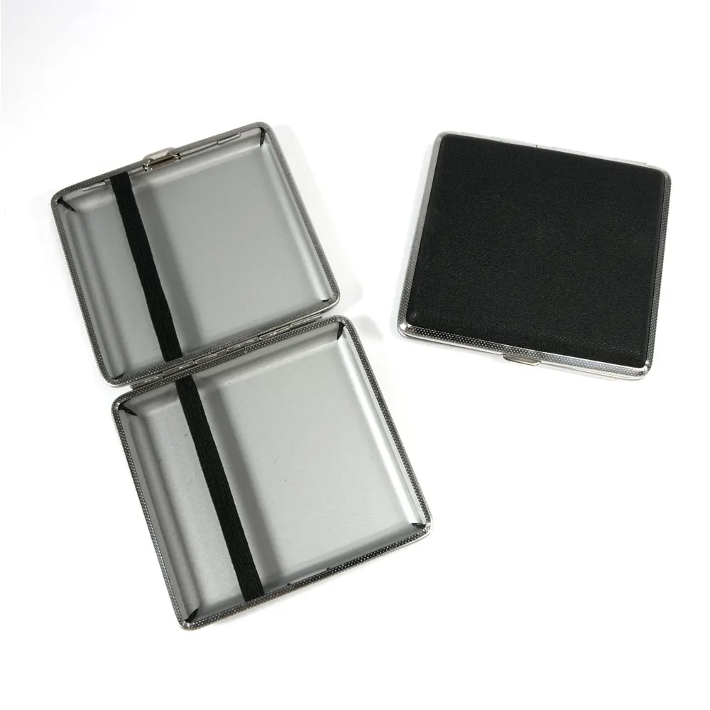 1 шт. кожаные сигареты с двойным открытием чехлы для сигарет на 20 палочек из