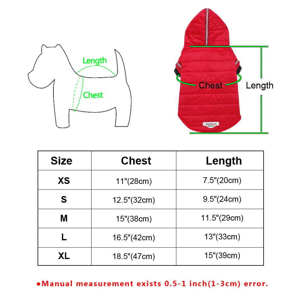 Small Dog Coat for Winter Pet Clothes Chihuahua Clothing Dogs Down Jacket Waterproof Ropa Para Perros Medium | Дом и сад