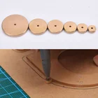 Инструменты для работы с кожей, 6 шт., набор для работы с кожей, латунь, Космический набор сделай сам, инструменты для ручной работы с маркировкой круглой линии