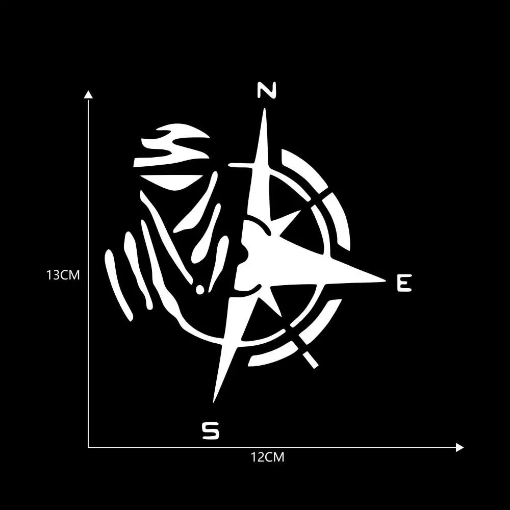 Автомобильная наклейка 12*13 см с изображением горного компаса забавные виниловые