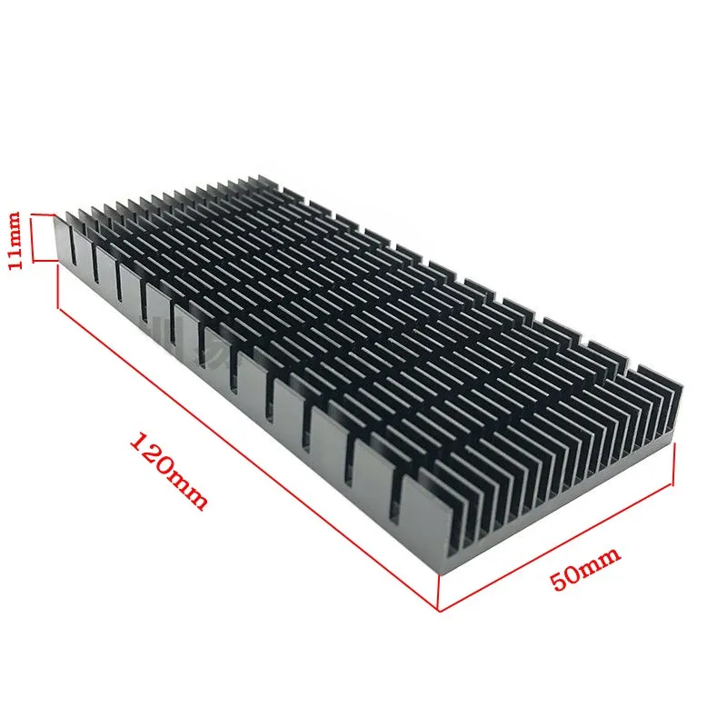 Алюминиевый радиатор высокой мощности сделай сам синий/черный/золотой 120*52*11 мм