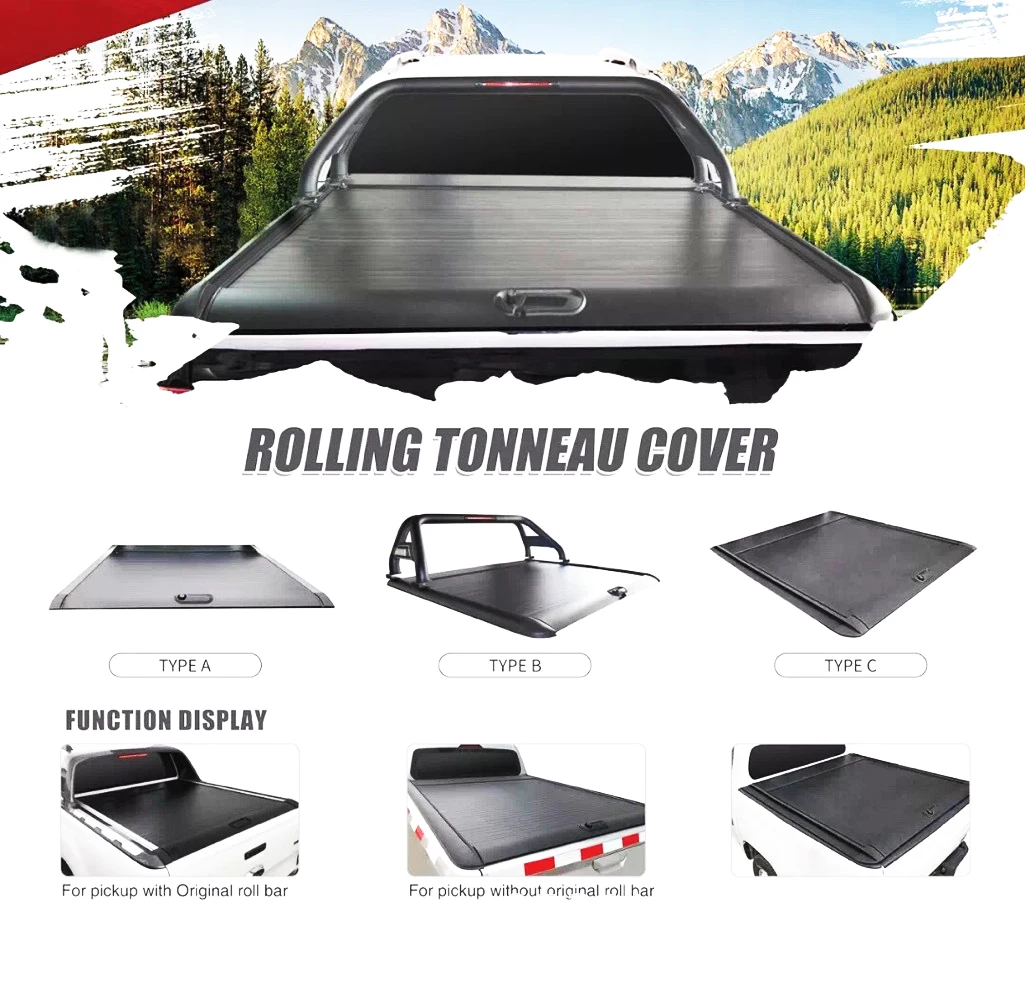 

2020 Fit For Raptor Ford F150 Three Fold Cover, Flat and Telescopic the Trunk Cover of Tantu Ram Pickup