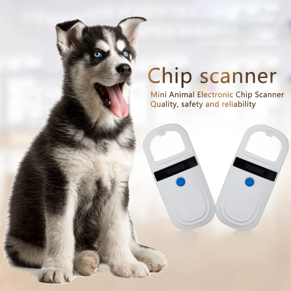 

Перезаряжаемый чип для животных чип для сканера Ручной считыватель OLED экран Идентификация животных сканер для бирок домашних животных