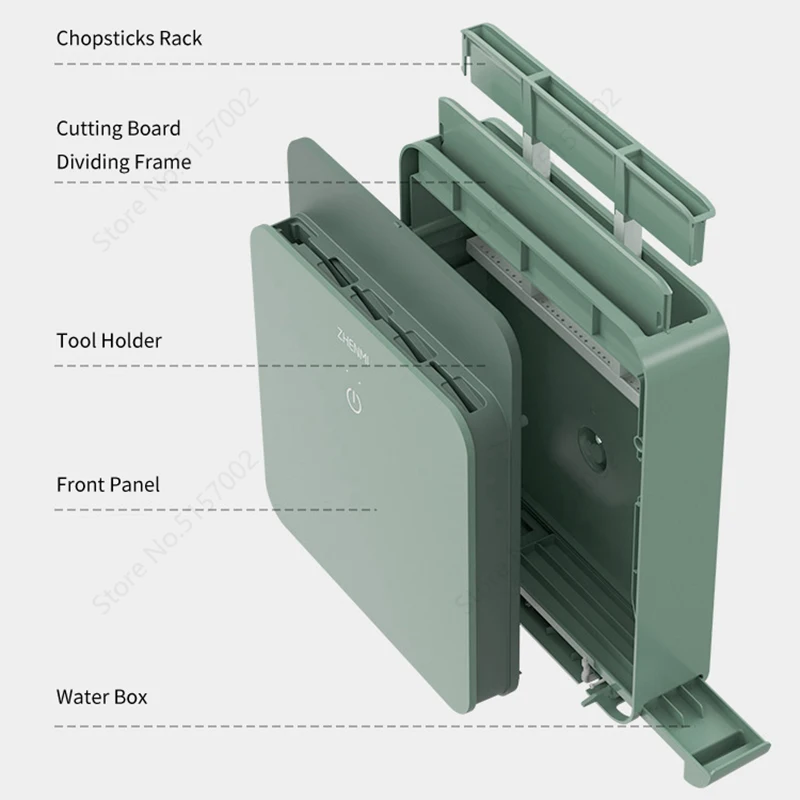 

Youpin Zhenmi Cutting Board Knife Disinfection Machine Hot Air Dryer Knives Stand Block Cooking Utensils Organizer Sterilizers