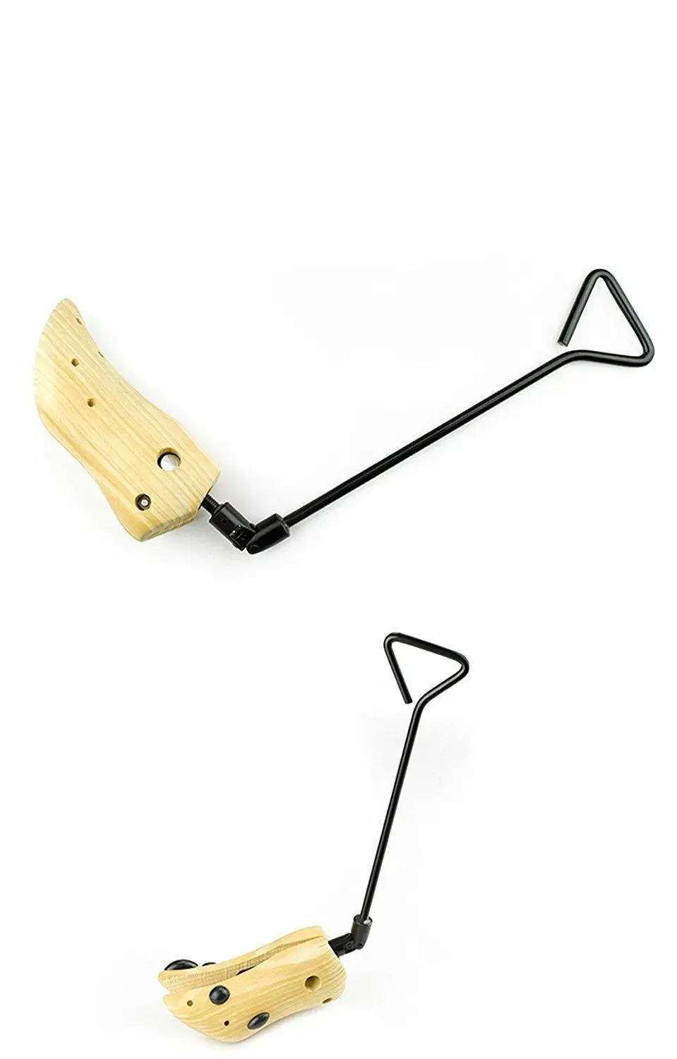 

1 пара деревянных растяжек для обуви с 13 "шарнирными металлическими ручками для 39-42