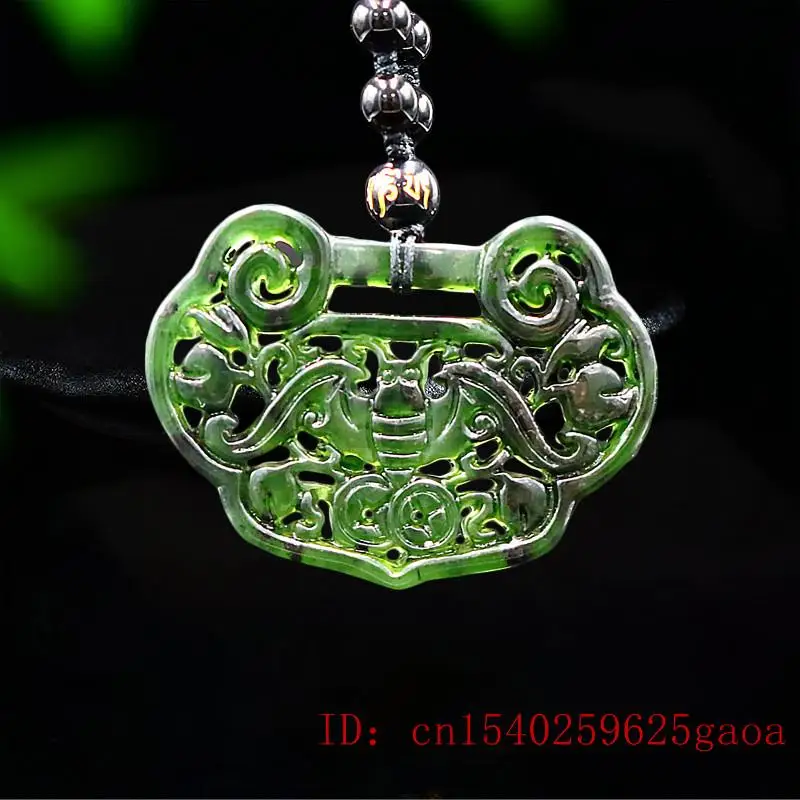 

Нефритовая летучая мышь кулон ожерелье Подарки натуральный Амулет Шарм ювелирные изделия черный зеленый Модный резной китайский