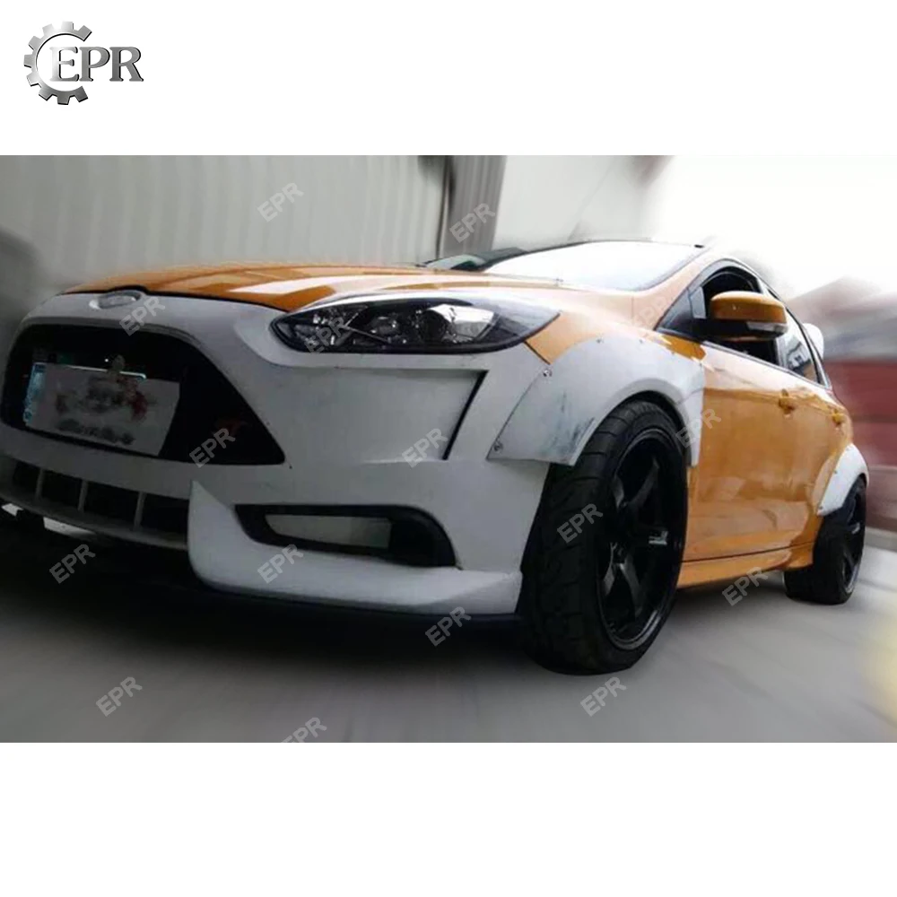 For Ford Focus Mark 3 2011+ 4 Door EPA Wide Body Glass Fiber Front/Rear Fender Trim +40mm | Автомобили и мотоциклы