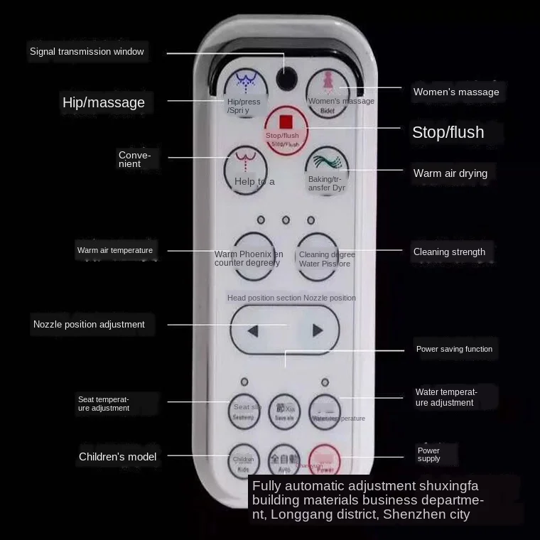 Немецкий дизайн Умный Унитаз Индукционная сушка для пожилых людей один пульт