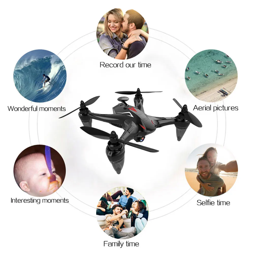 Global Drone GW198 Дрон с дистанционным управлением 5G Wifi FPV Бесщеточный двигатель RC