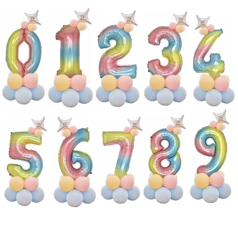 

Воздушный шар из радужной фольги, 120 см, 1 шт.