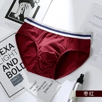 fashion modal cotton mens wearing briefs male breathable comfortable underwear middle waist men underpants solid panties gifts