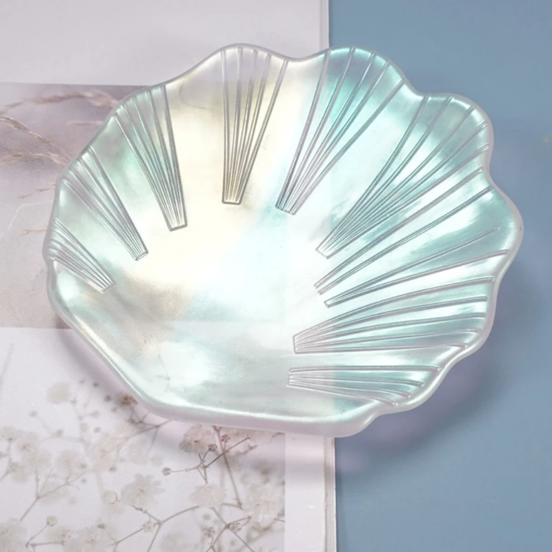 

Crystal Epoxy Resin Mold Shell Dish Plate Casting Silicone Mould DIY Crafts Jewelry Decoration Making Tool