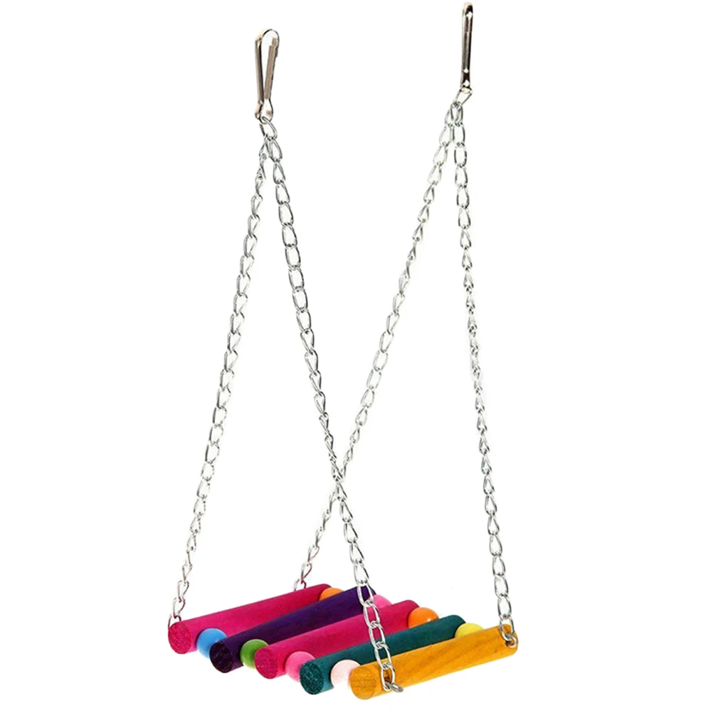 

Birds Toy Pet Bird Parrot Parakeet Budgie Cockatiel Cage Bird Toys HangingToy Brinquedo Hammock Swing Toy 1pcs