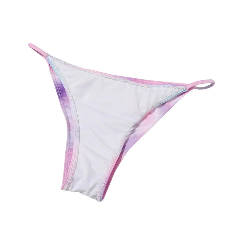 

Bandage Swimsuit Women Two Piece Thong Bikini Mujer 2021 Sexy Tie dye Print Bathing Suit Women Summer Halter Swimwear Biquini