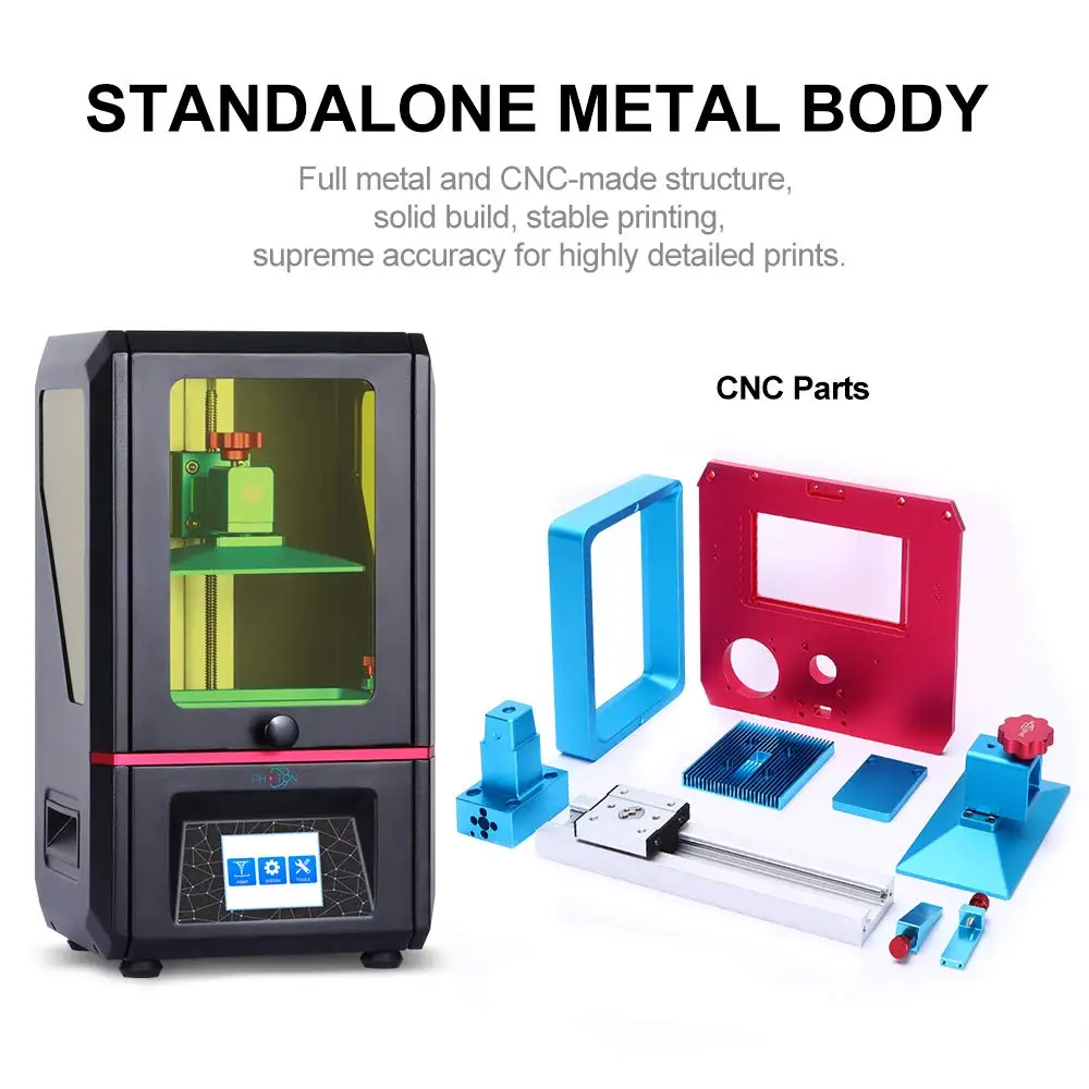 ANYCUBIC Фотон Смола 3D Drucker UV lcd Drucker Druckbereich von 115x65x155 мм 2,8 Zoll сенсорный экран