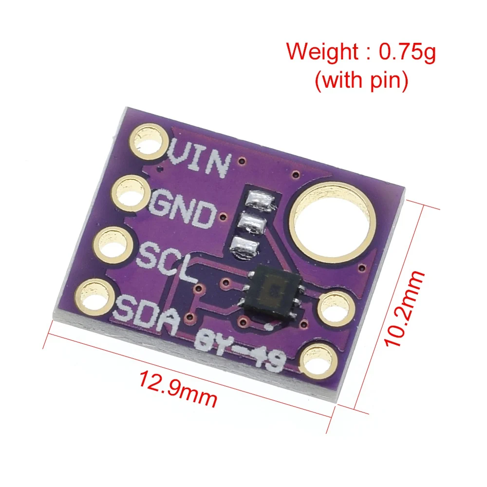 GY-49 MAX44009 1.7V-3.6V Ambient Light Sensor Module I2C IIC Output Lowest Power With 4P Pin Header Elecfans | Электронные