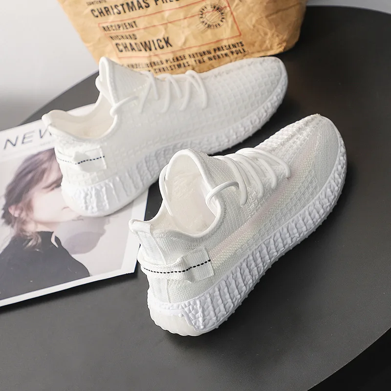 

2021 Summer New Breathable Flying Shoes Ladies Sports Shoes Baita Casual Fashion Color Changing Vulcanized Shoes