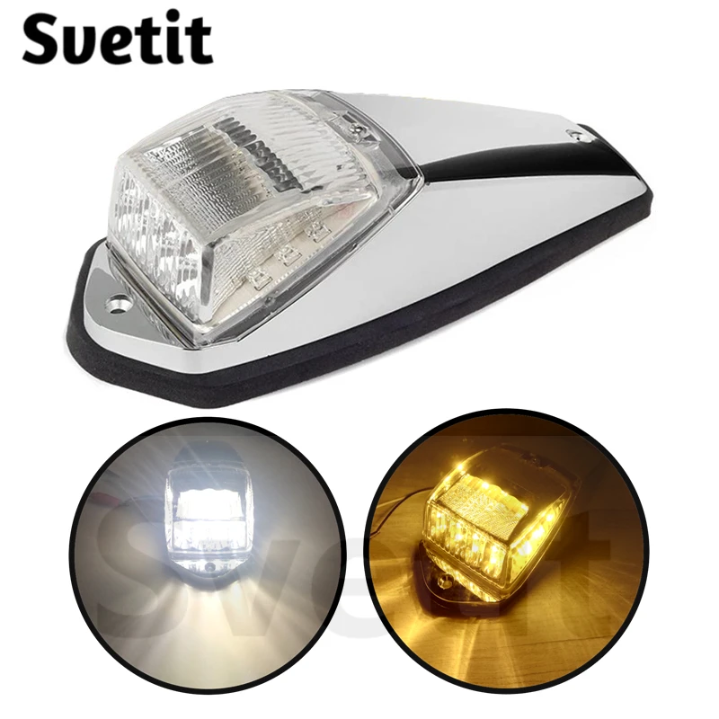 

1 шт. 12 В габаритный фонарь на крышу грузовика прицепа кабины светодиодная сигнальная лампа ходовые огни для автомобилей SUV 4x4 пикапа RV белый ...