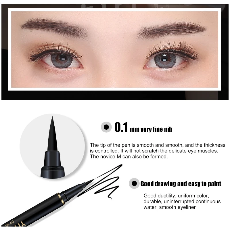 Waterproof Liquid Eyeliner Pen Quick Drying Smudge-proof Cosmetic Long Lasting Beauty Makeup k7 |