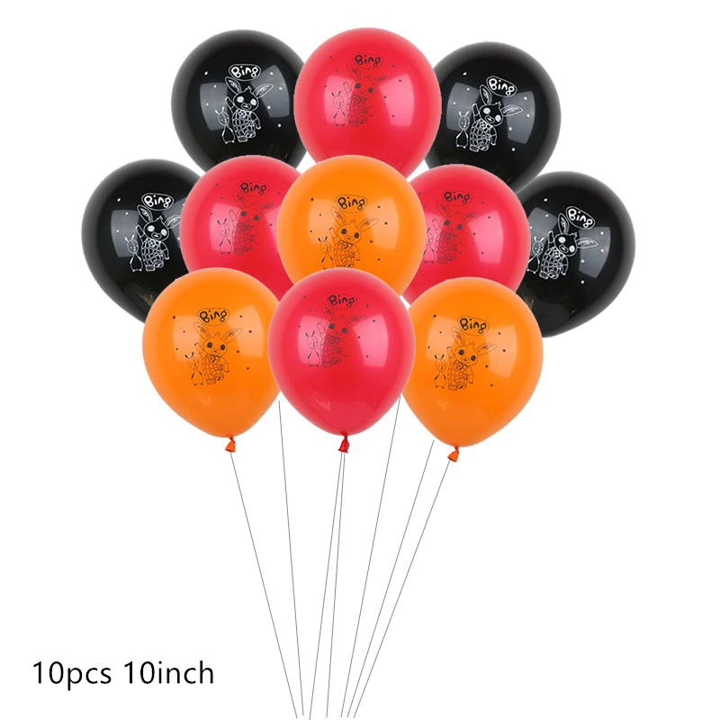 10pcs mix 1 шт. 18 дюймов Bing кролик фольги Воздушные шары мультфильм кролик баллоны baby shower с днем рождения украшения поставки детская игрушка Globos - Цвет: 10pcs mix