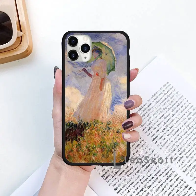 

Monet Garden Lotus Phone Case for iPhone 11 12 mini pro XS MAX 8 7 6 6S Plus X 5S SE 2020 XR
