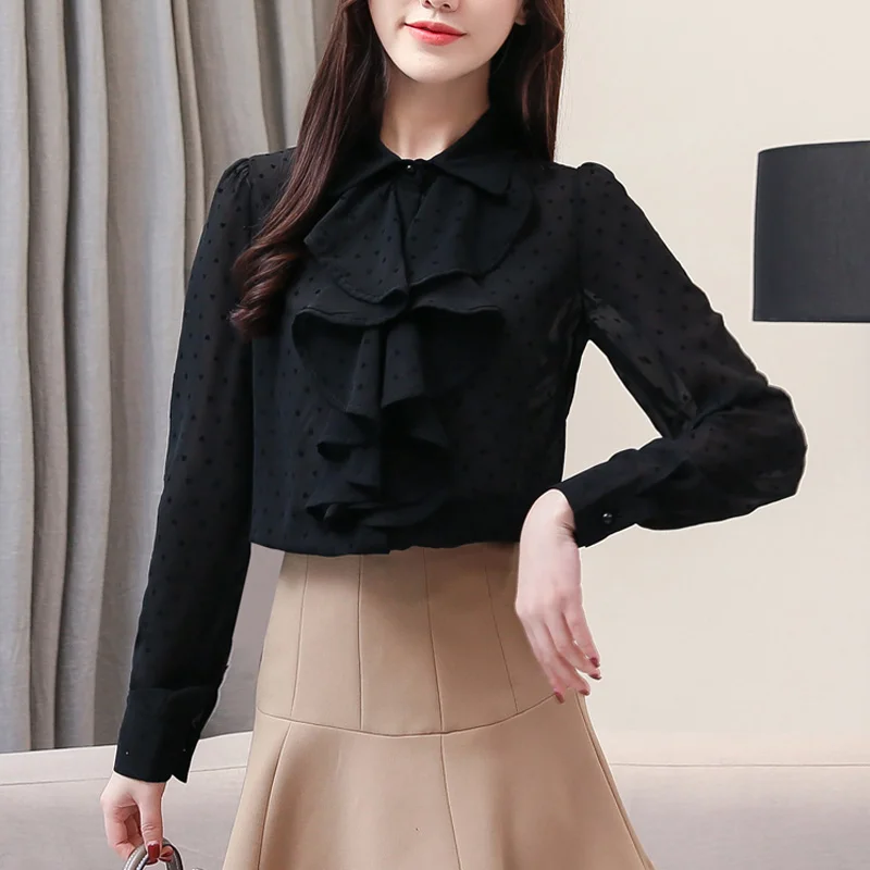 Осень 2020 новый стиль воздушная рубашка женская блузка дизайн чувство маленькая