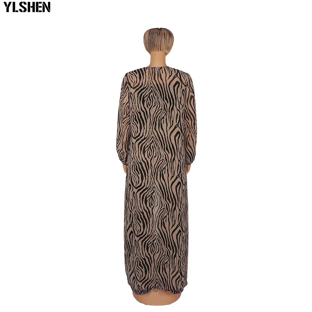 Платье с Африканским принтом для женщин комплект из 3 предметов длинное платье