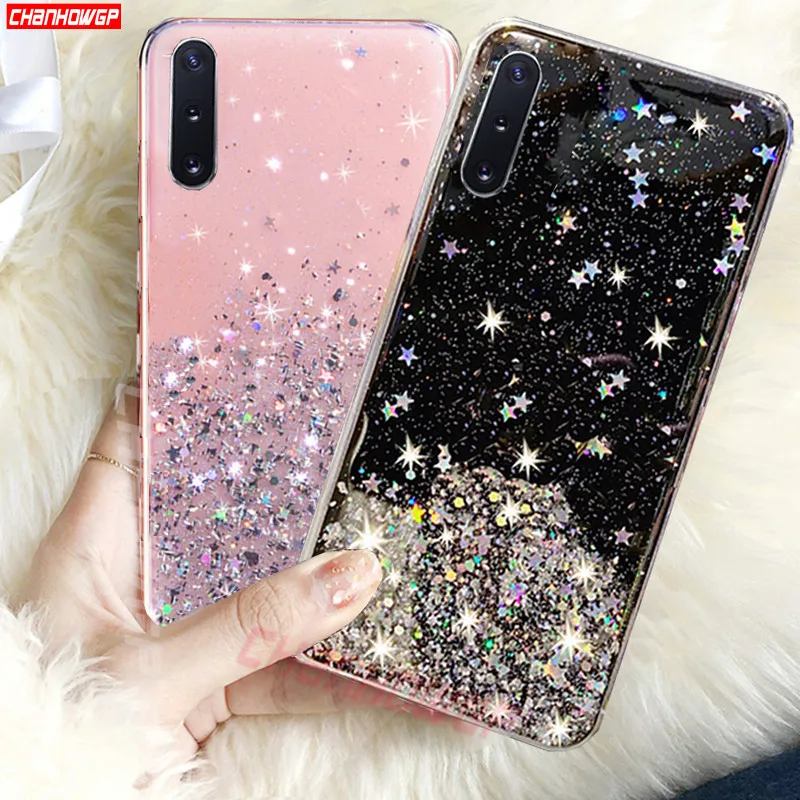 Мягкий чехол с блестками для Huawei P30 P20 P Smart Honor 20 10i 10 Lite 9X Pro 8X Y5 Y6 Y7 Y9 Prime 2019 Nova