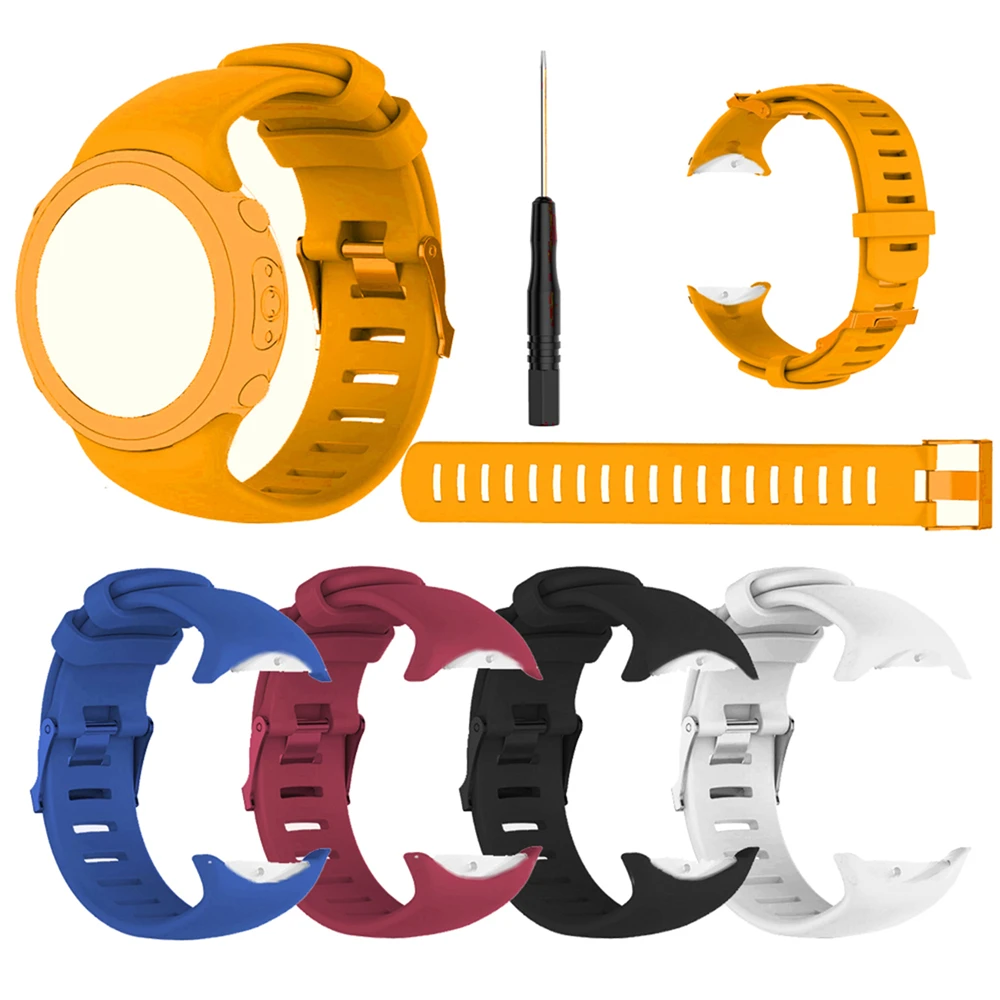 

25mm Soft Silicone Watchband for Suunto D6 Dive/ D6i Smart Watch Replacement Wristband Watch Band Strap Wrist Bracelet
