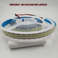 2835 led strip dc 12v 24v led tape light 5m 60120240480 ledsm flexible led stripe waterproof led ribbon outdoor rope lights