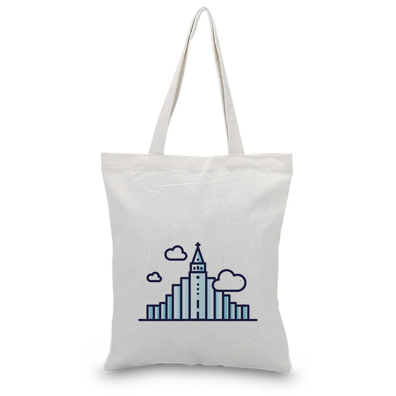 Сумка Холщовая на заказ Печать логотипа текст DIY ежедневное использование милый