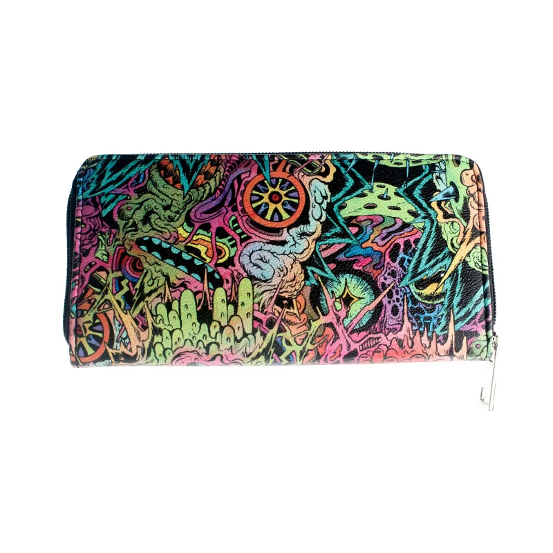 Женские Длинные кошельки на молнии дизайнерский кошелек Женская кредитная карта