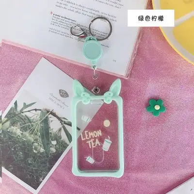Green Милый мультяшный выдвижной держатель для карт, медсестры, доктора, выставочный ключ, держатель для удостоверения личности, бейджа, школьные офисные принадлежности - Цвет: Green