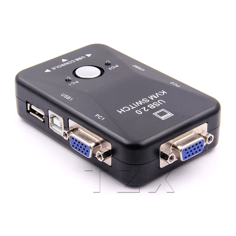 

Usb Kvm Switch 2 Port Vga Svga Switch Box Usb 2.0 Kvm Muis Switcher Toetsenbord 1920*1440 Vga Splitter doos Sharing Switch