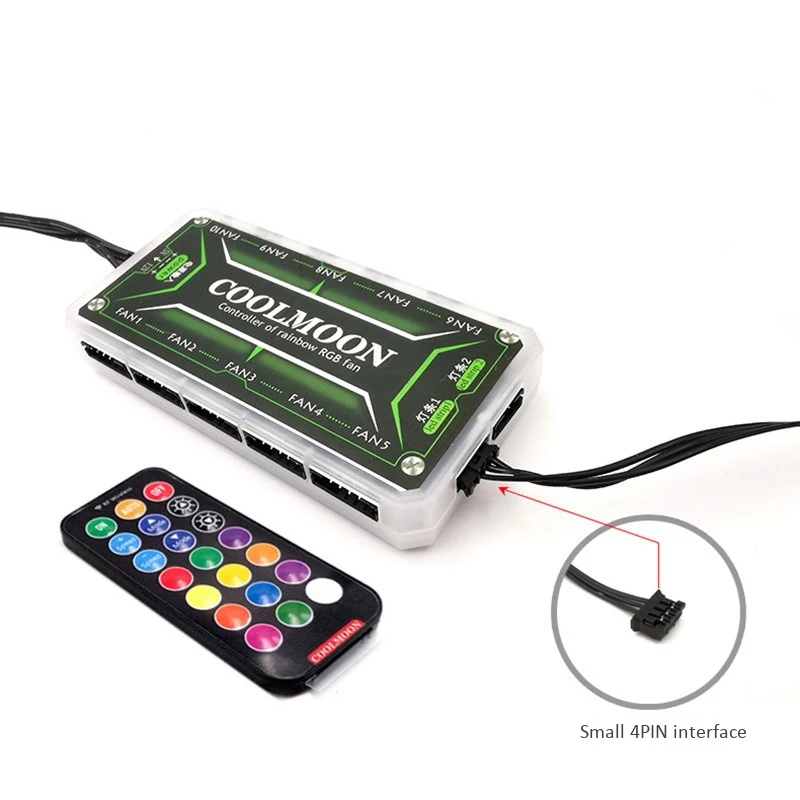 COOLMOON Power Wareho светодиодный светильник RGB меняющий цвет для ie кронштейна крепления