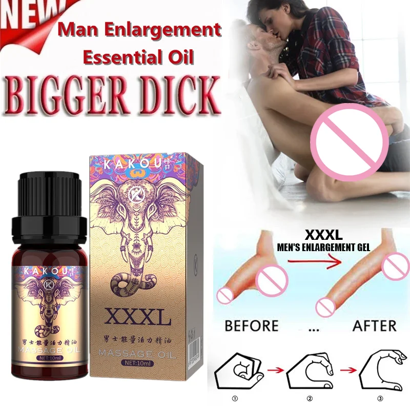Новое утолщение пениса мужское массажное масло для эрекции усиление мужского здоровья уход за ростом пениса Увеличитель эфирного масла