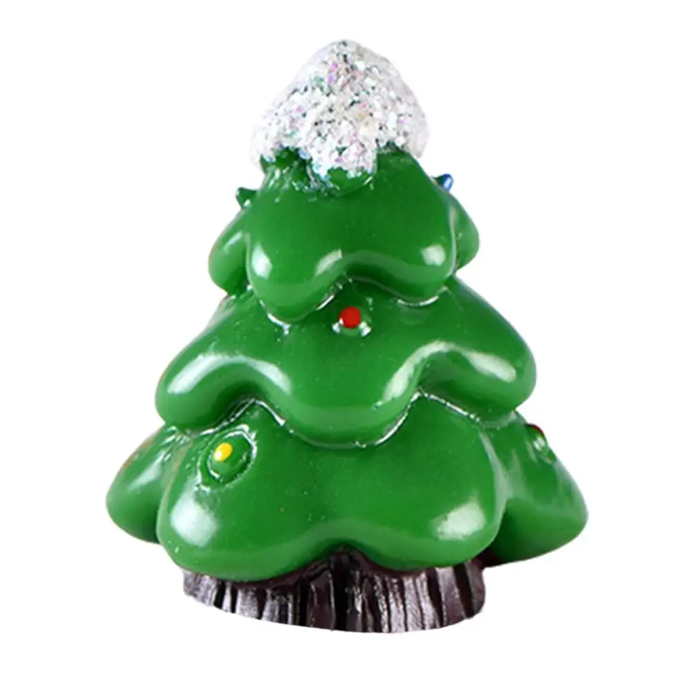 

Искусственный мини-снеговик, украшение, смола, Санта-Клаус, миниатюрные рождественские игрушки из смолы для украшения микроландшафта