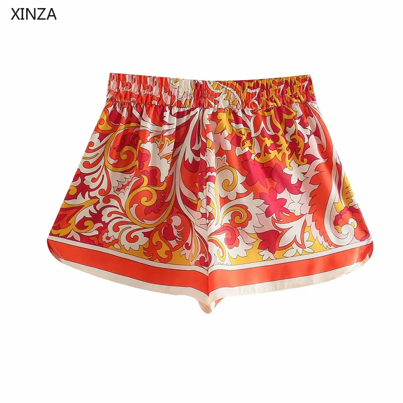 

Za 2021 Summer Knotted Floral Print Shirt Women Long Sleeve Asymmetric Hem Vintage Shirts Chic Button Up Woman Loose Blouses