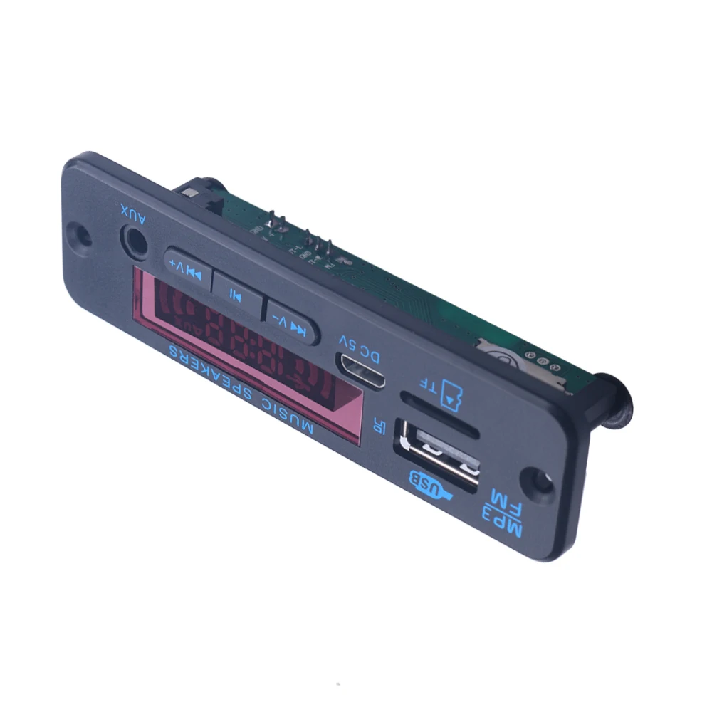 MP3 декодер цветной экран USB модуль записи FM AUX радио динамик | Электроника