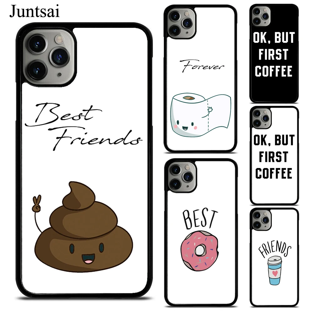 Matching BFF Best Friends Forever Phone Case For iPhone 13 11 12 Pro Max mini XS Max XR X SE 2020 6S 7 8 Plus Back Cover