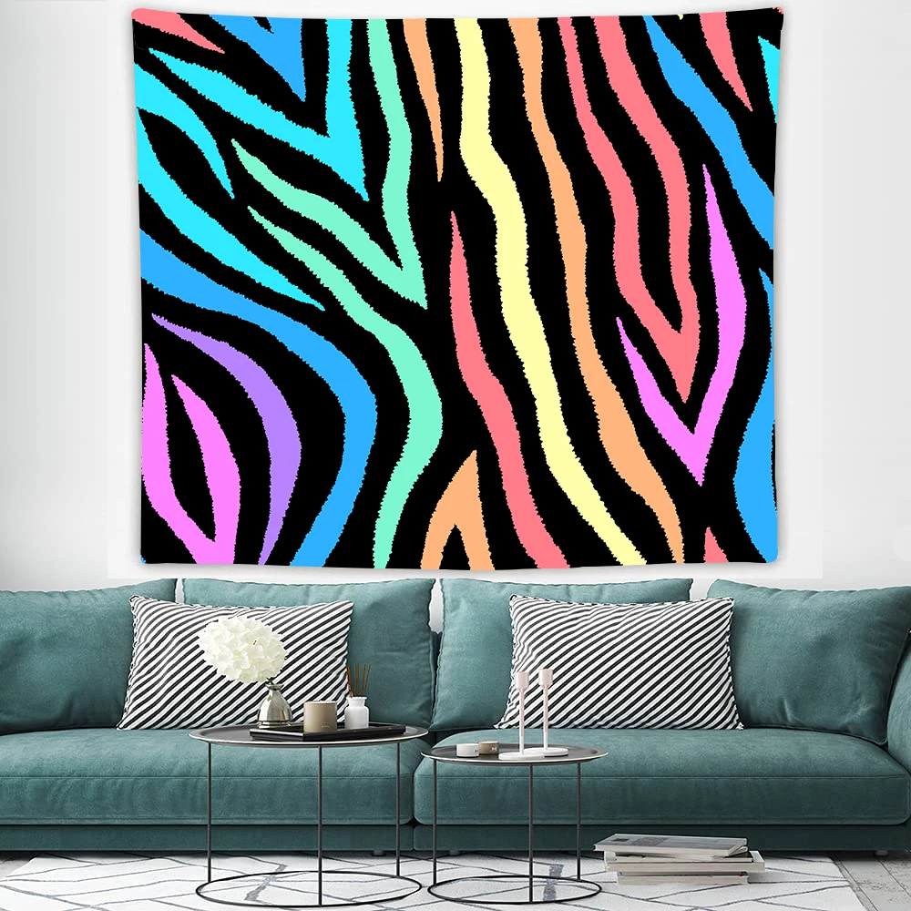 Красочные в полоску гобелен настенный детский полосатый комплект с принтом