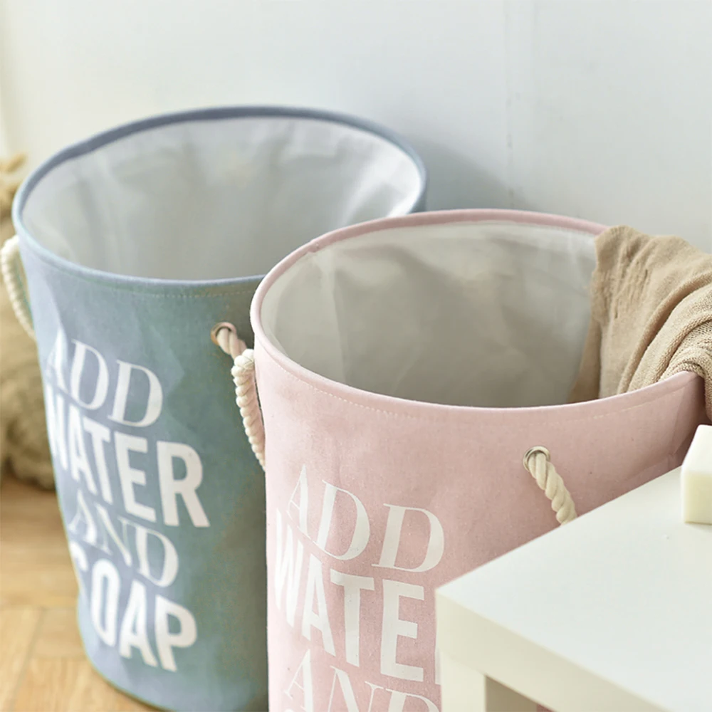 Корзина для белья из ЭВА с двумя тканевыми ручками водонепроницаемая складная