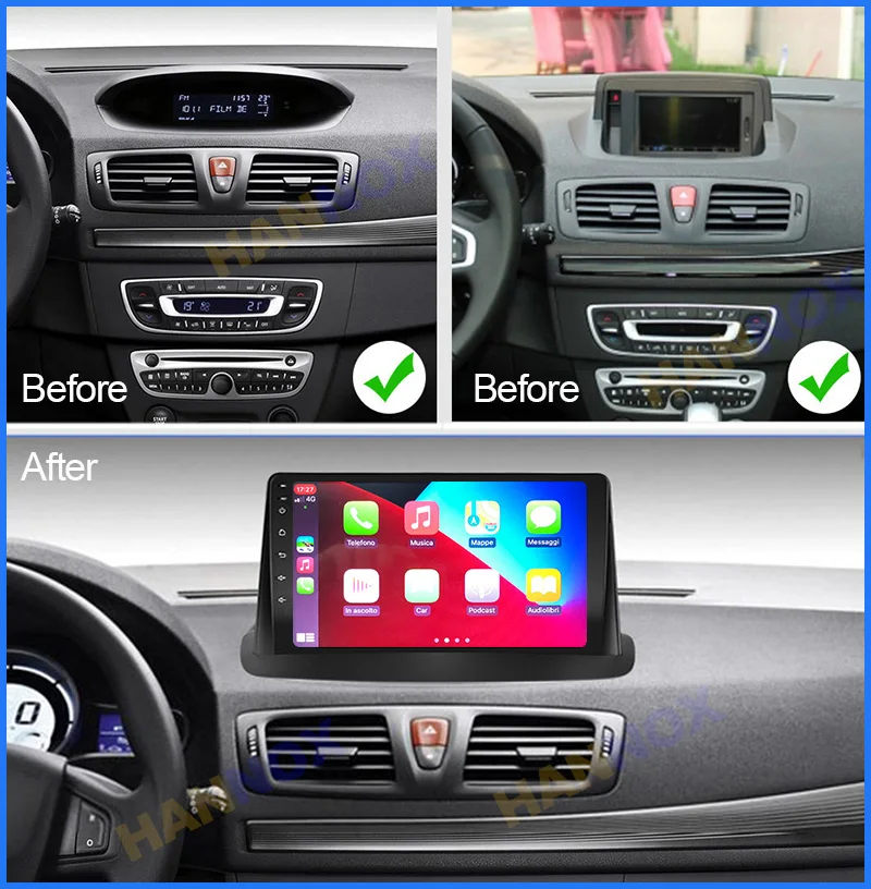 

Автомагнитола HANNOX на Android, мультимедийный плеер для Renault Megane 3 Fluence 2008 2009 2010 2011 2012 2013 2014 с RDS Carplay