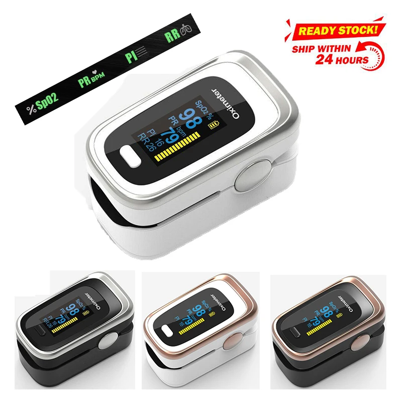 Пульсоксиметр на палец измеритель пульса и уровня кислорода в крови с OLED экраном