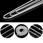 45505560 см длина 100% 316L цепь из нержавеющей стали цепочка из змеиной кожи ключичная цепочка карабины простые цепочки ожерелье