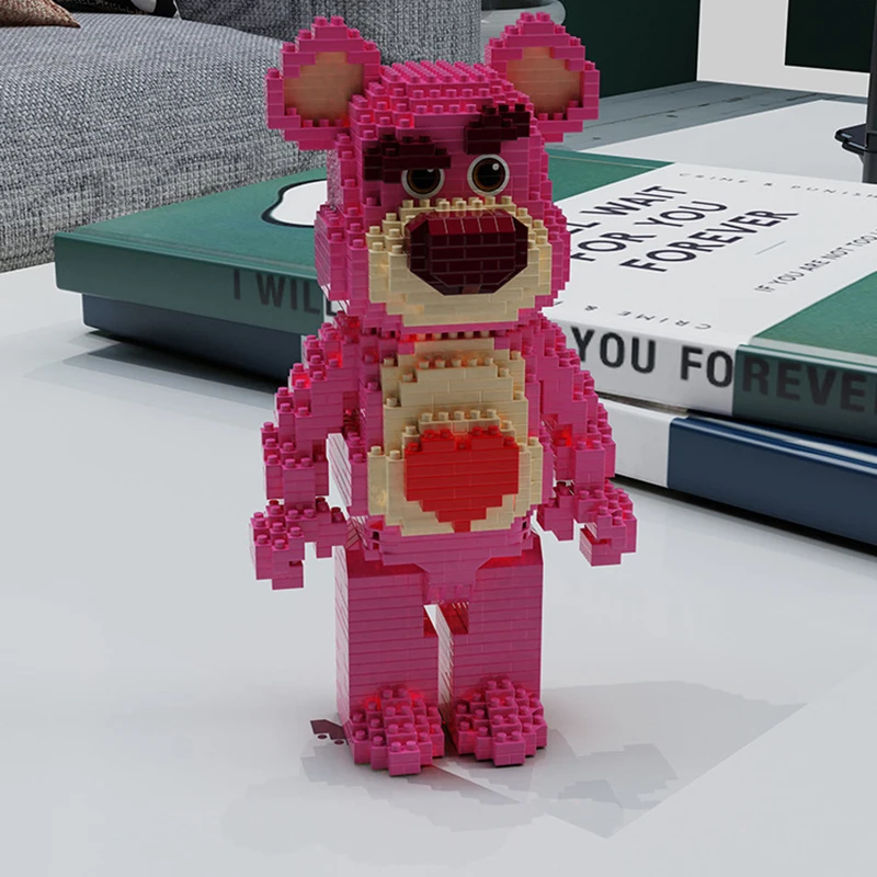 1195 шт. + конструктор История игрушек лосто микро строительные блоки Disney розовый