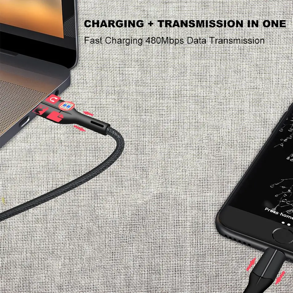 

Oppselve USB Type C Cable Fast Charge Wire Cord USBC Type-C Cables For Xiaomi Redmi Note 8 7 Samsung S20 Mobile Phone Cabo Wire
