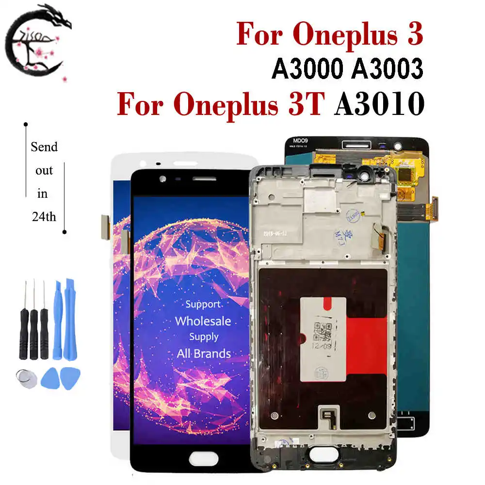 ЖК-дисплей для Oneplus 3 oneplus 3 A3000 A3003, ЖК-дисплей с рамкой для One plus 1 + 3T A3010 сенсорный экран с дигитайзером в сборе 5,5